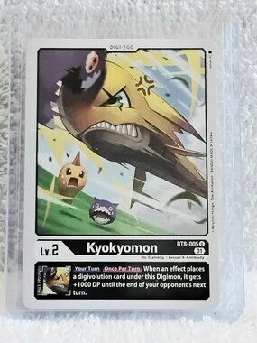 5/$20 Mint Digimon Kyokyomon Digi-Egg Card BT8-005 U by Bandai!!
